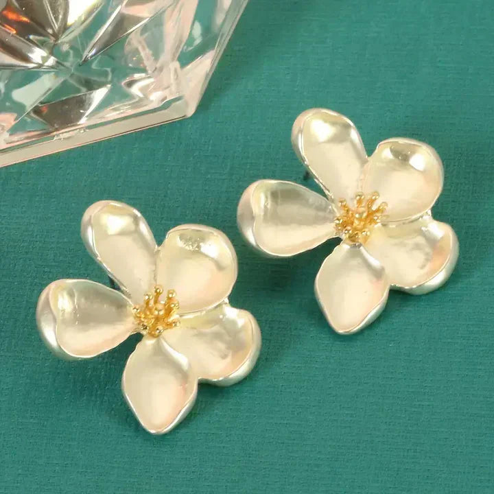 Gold Floral Earrings