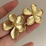 Gold Floral Earrings