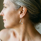 Gold Retro Drop Earrings