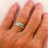 Gold Shimmering & Hollow Ring