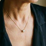 Gold Necklace with Diamonds
