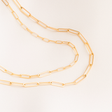 Gold Necklace with Classic Chain