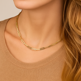 Gold Necklace with Classic Chain