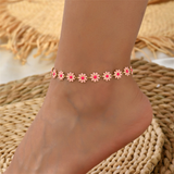 Yellow Daisy Anklet