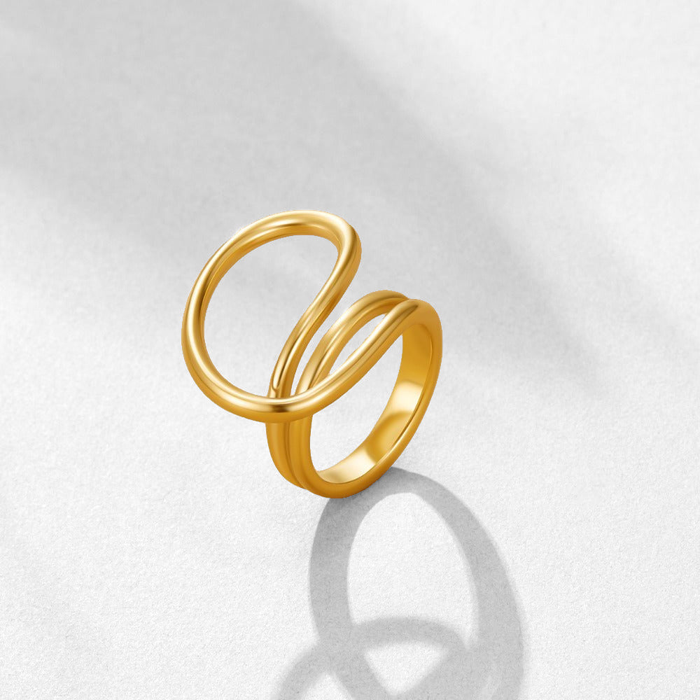 Ava Twisted Wave Ring