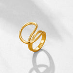 Ava Twisted Wave Ring