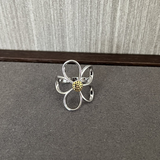 Sunbound Sterling Silver Petal Ring