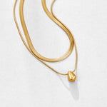 Layered Bella Teardrop Necklace