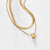 Layered Bella Teardrop Necklace