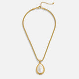 Mother of Pearl Teardrop Necklace