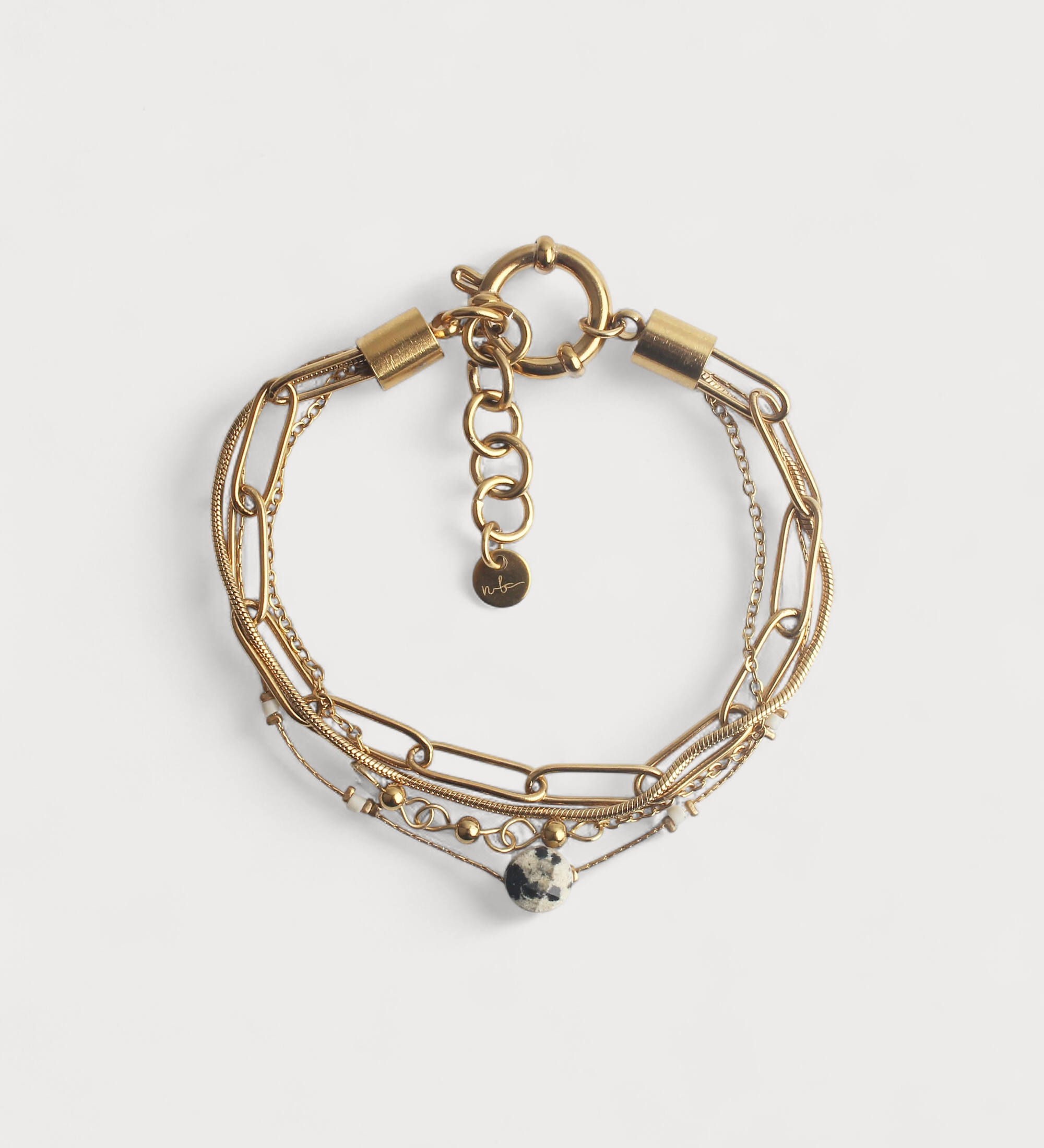 Eloise - 4-Layer Natural Stone Bracelet